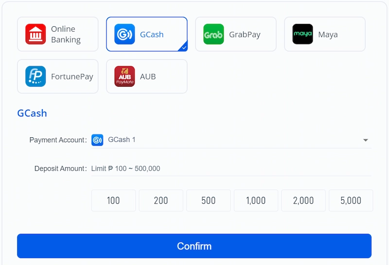 Deposit OKBET through e-wallet